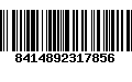 Código de Barras 8414892317856