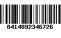 Código de Barras 8414892346726