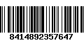 Código de Barras 8414892357647