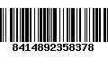 Código de Barras 8414892358378