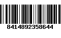 Código de Barras 8414892358644