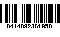 Código de Barras 8414892361958