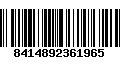 Código de Barras 8414892361965