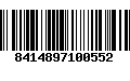 Código de Barras 8414897100552