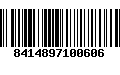 Código de Barras 8414897100606