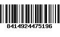 Código de Barras 8414924475196