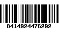 Código de Barras 8414924476292