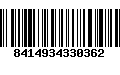 Código de Barras 8414934330362