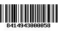 Código de Barras 8414943000058