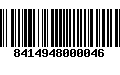 Código de Barras 8414948000046