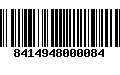 Código de Barras 8414948000084