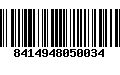 Código de Barras 8414948050034