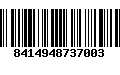 Código de Barras 8414948737003