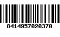 Código de Barras 8414957020370