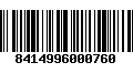 Código de Barras 8414996000760