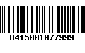 Código de Barras 8415001077999