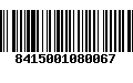 Código de Barras 8415001080067