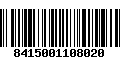 Código de Barras 8415001108020