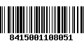 Código de Barras 8415001108051