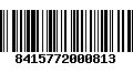 Código de Barras 8415772000813