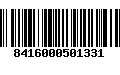 Código de Barras 8416000501331