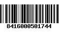 Código de Barras 8416000501744