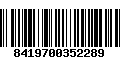Código de Barras 8419700352289