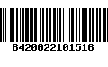 Código de Barras 8420022101516