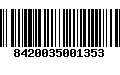 Código de Barras 8420035001353