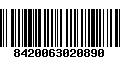 Código de Barras 8420063020890