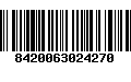 Código de Barras 8420063024270