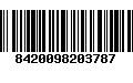 Código de Barras 8420098203787