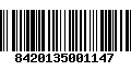 Código de Barras 8420135001147