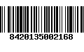 Código de Barras 8420135002168