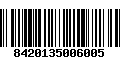 Código de Barras 8420135006005