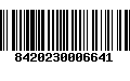 Código de Barras 8420230006641