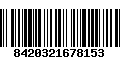 Código de Barras 8420321678153