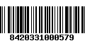 Código de Barras 8420331000579