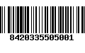 Código de Barras 8420335505001