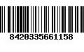 Código de Barras 8420335661158