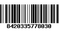 Código de Barras 8420335778030