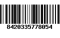 Código de Barras 8420335778054