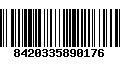 Código de Barras 8420335890176