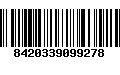 Código de Barras 8420339099278