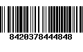 Código de Barras 8420378444848