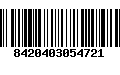 Código de Barras 8420403054721