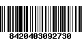 Código de Barras 8420403092730