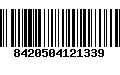 Código de Barras 8420504121339