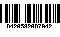 Código de Barras 8420592007942