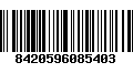 Código de Barras 8420596085403